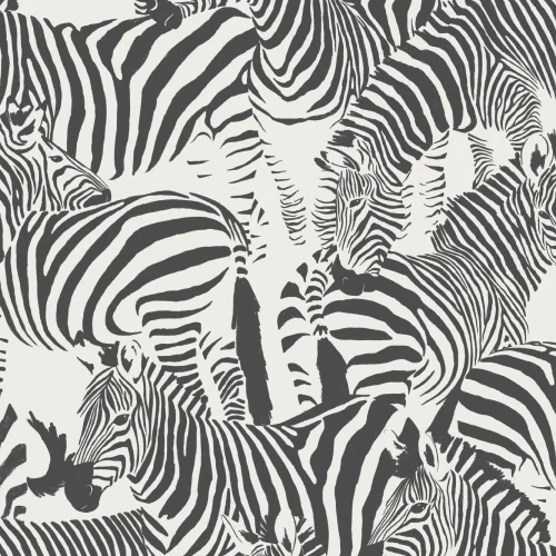 Negru și alb Zebra animale moderne repeta model tapet
