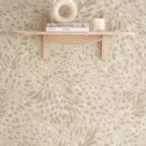 Beige abstrakt mønster fototapet for moderne rom