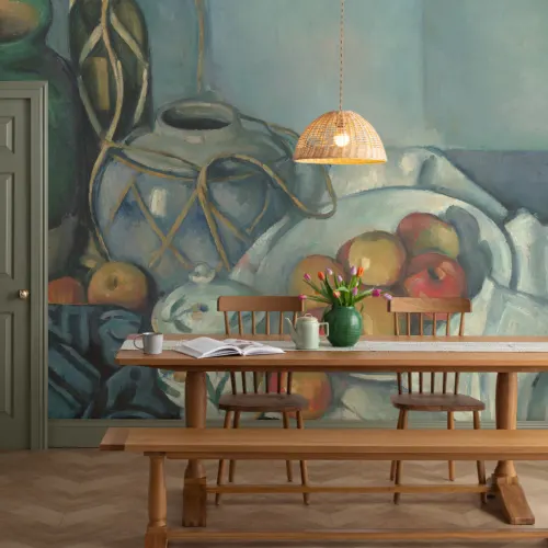 Stilleben med æbler af Cezanne Tapetmaleri