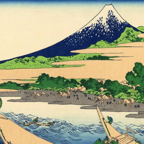 Shore of Tago Bay by Hokusai Wallpaper Mural
