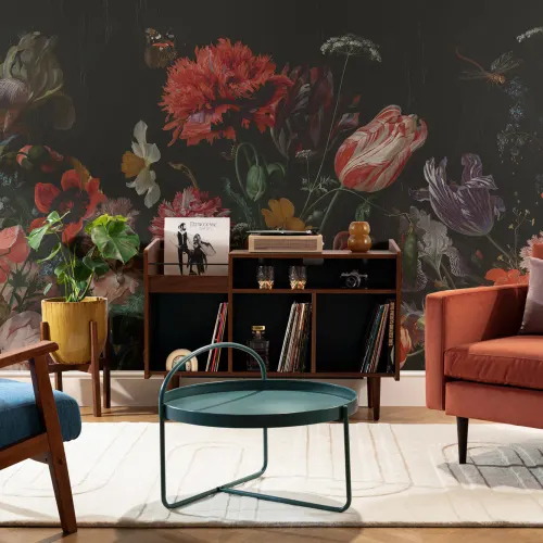 Flower Arrangement Artist Painting Wallpaper Mural