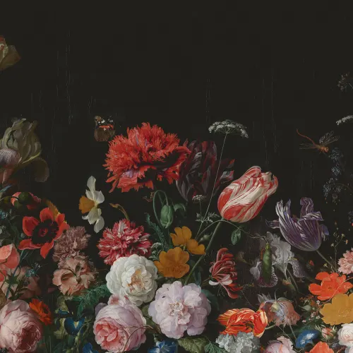 Flower Arrangement Artist Painting Wallpaper Mural
