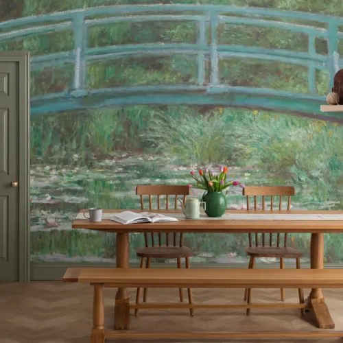 Monet Lily Pond Painting Art Wallpaper Mural