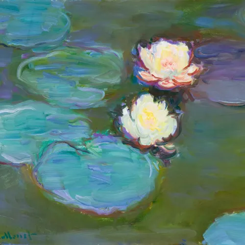 Monet Water Lilies Painting Art Wallpaper Mural