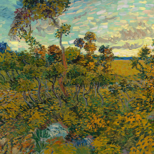 Sunset at Montmajour by Vincent Van Gogh Mural