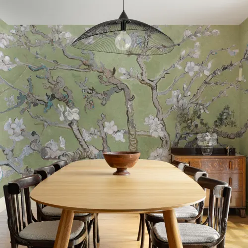 Green Almond Blossom by Vincent Van Gogh Mural