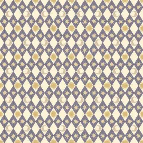 Motif céleste bleu géométrique Dreamer pour chambre