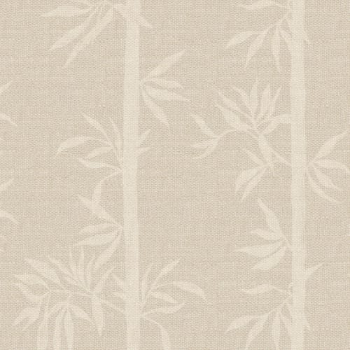 Carta da parati beige con foresta di bambù