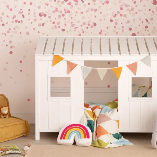 Mural de papel de parede Pink Confetti Sprinkles