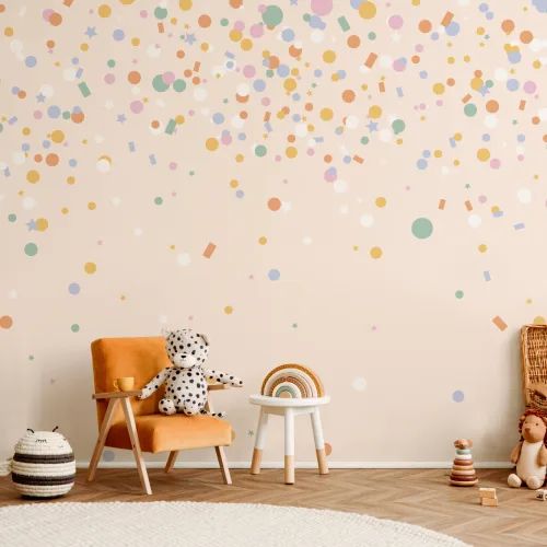 Papel de parede Rainbow Confetti Mural