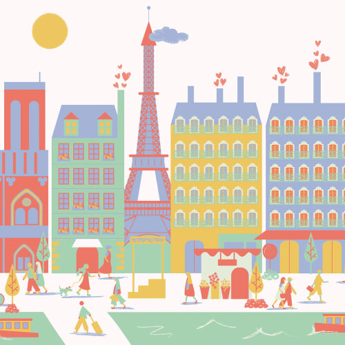 Paris City Living kuvatapetti