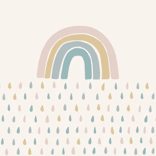 Rainbow Raindrops Fototapet Bakgrunn