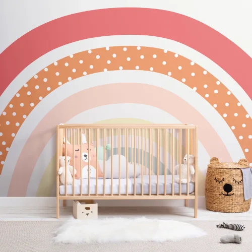 Nursery Rainbow fototapet Bakgrunn