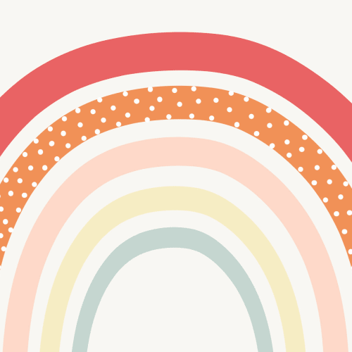 Nursery Rainbow fototapet Bakgrunn