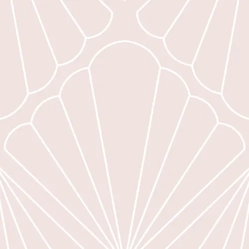 Pink Seashell Mermaid Theme Repeat Pattern Wallpaper
