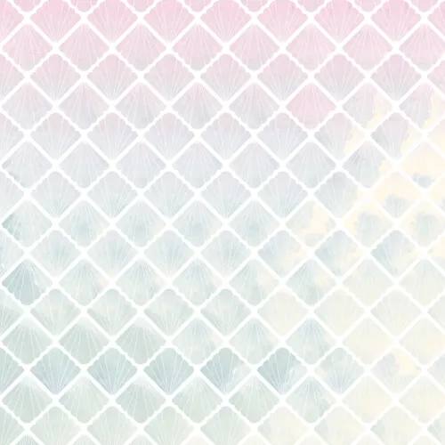 Ombre Mermaid Scale Seashell Wallpaper Mural