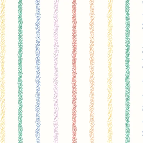 Multicolor Fun Hand Drawn Striped Wallpaper