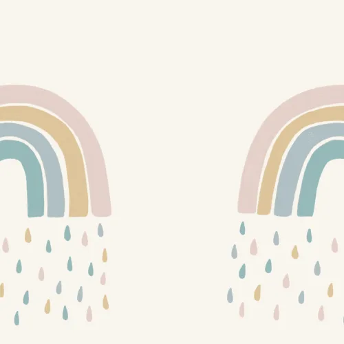 Pastell Rainbow Raindrop Bakgrunn