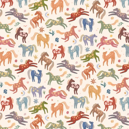 Multicolor Pony Whimsy Kids' Animal Fun Mural