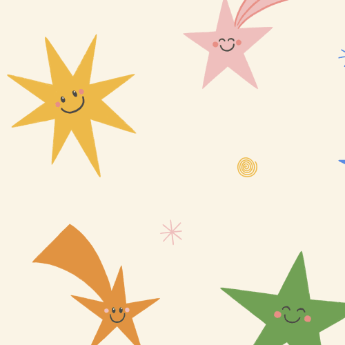 Multicolor Celestial Kids' Fun and Playful Mural