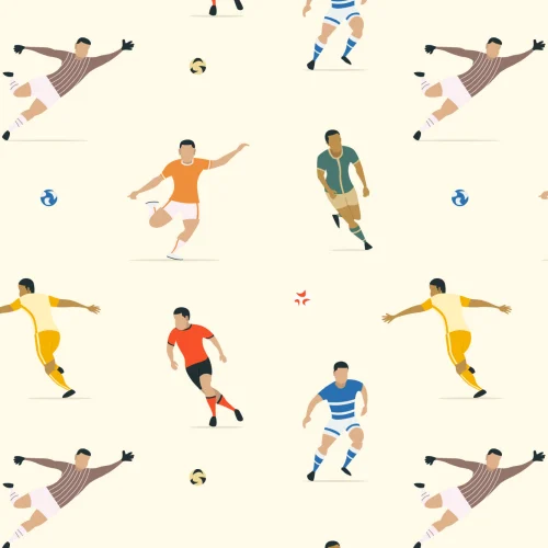 Barn fargerike fotballspillere Bakgrunn