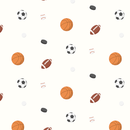 Colorful Kids Sports Illustration Wallpaper