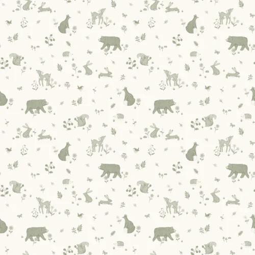 Fototapeta Green Dziecięce słodkie zwierzęta leśne