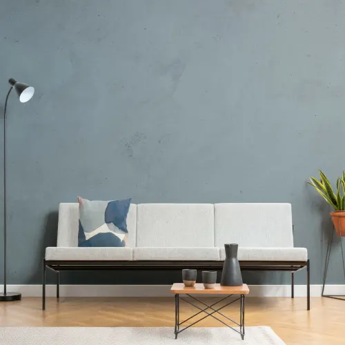 Blauw structuurbehang muurschildering