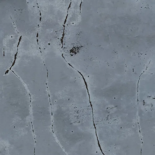 Donker Industrieel Blauw Gebarsten Beton Muurschildering