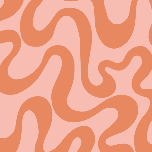 Vibrant Pink And Orange Abstract Retro Pattern Wallpaper