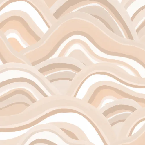 Neutral Abstract Dunes Painted Mural