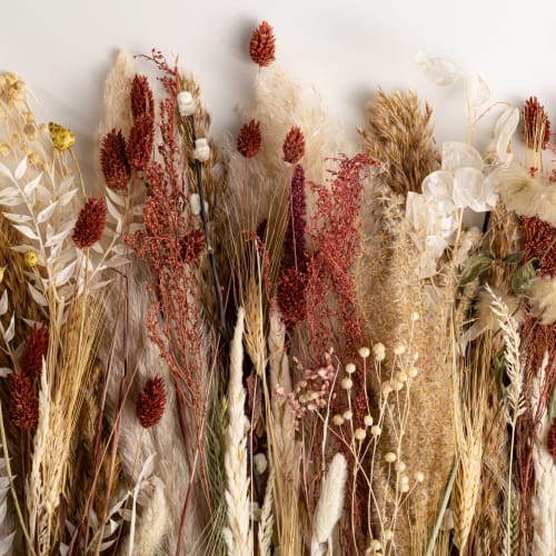 Autumnal Dried Flowers Wallpaper Mural