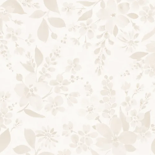 Panoramique Aquarelle de Fleurs Beiges