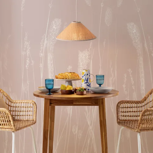 Light Pink Dried Flowers Wall Mural