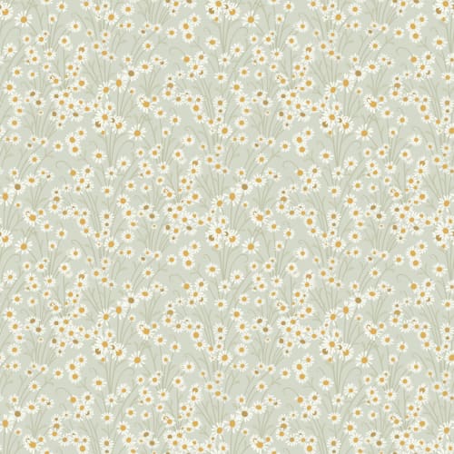 Sage Vintage Floral Botanical Wallpaper Mural
