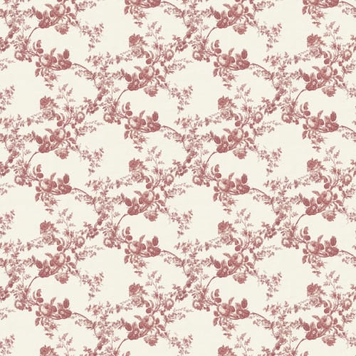 Rosetta Red Vintage Floral Wallpaper Design Statement Mural