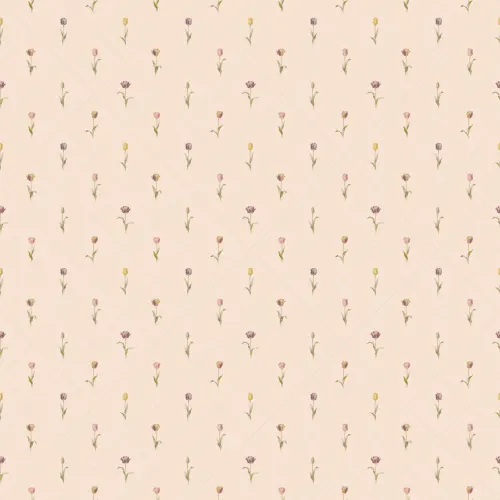 Pink Vintage Floral Pattern Wallpaper Mural for Serenity