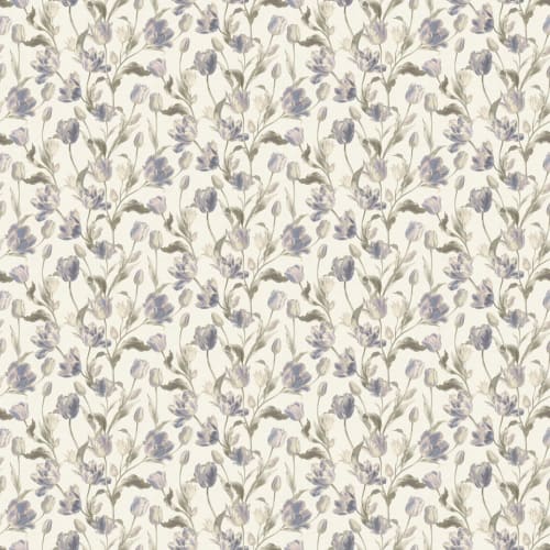 Blå årgang blomsterfototapet med elegant blomstring i vintagestil