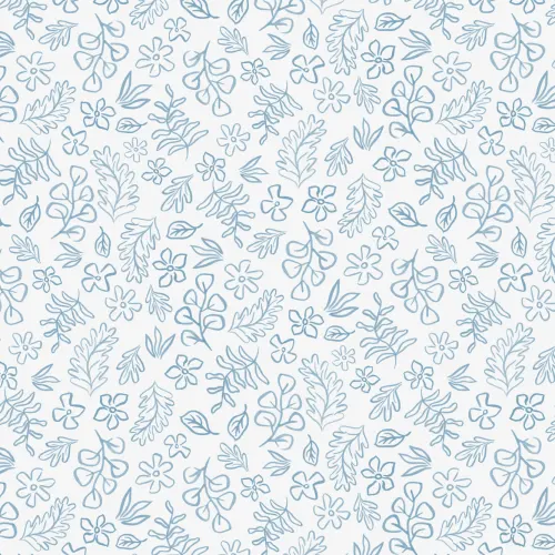 Blauw Scandinavisch Motief Behang