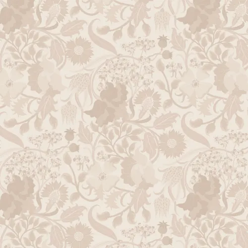 Papel de parede neutro Heritage Thistle Floral