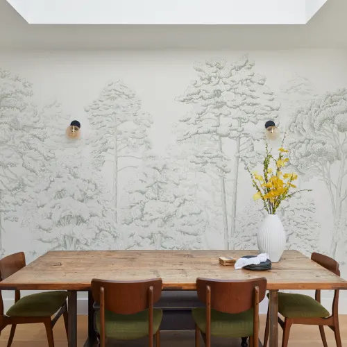 Illustrated Forest Wallpaper Mural