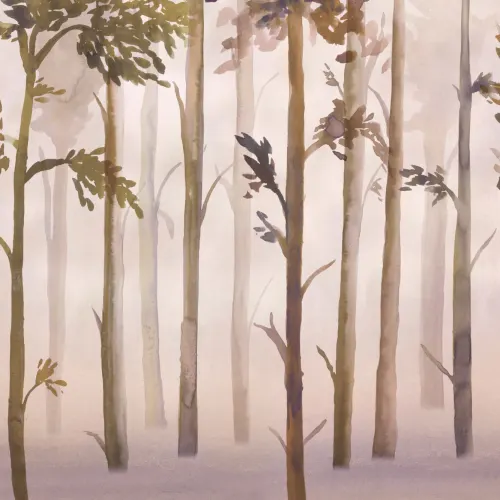 Mystic Watercolour Forest Wallpaper Mural
