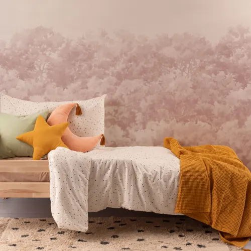 Pink Buttonwood Trees Forest Wall Mural