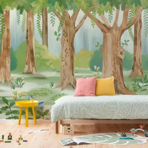 Fuzzlehog Forest Wandgemälde