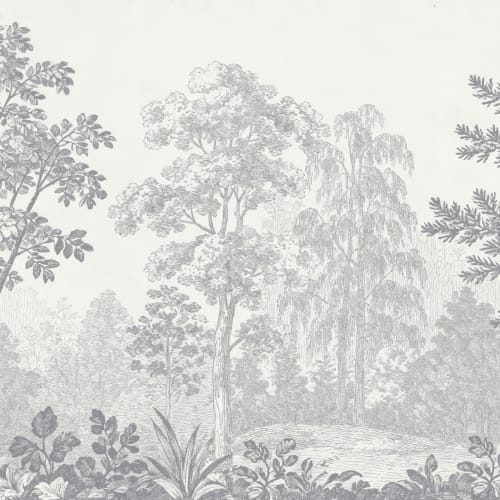 Grå botanisk skoglandskap natur fototapet