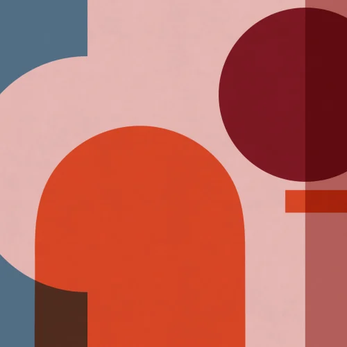 Colorful Geometric Shapes Modern Bauhaus Wallpaper Mural