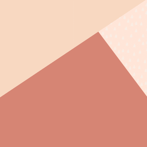 Kremowa, różowa i czerwona pastelowa geometryczna fototapeta w trójkąty