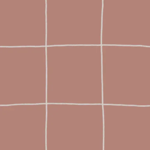 Mustertapete Rapport Gitter Modernes Orange