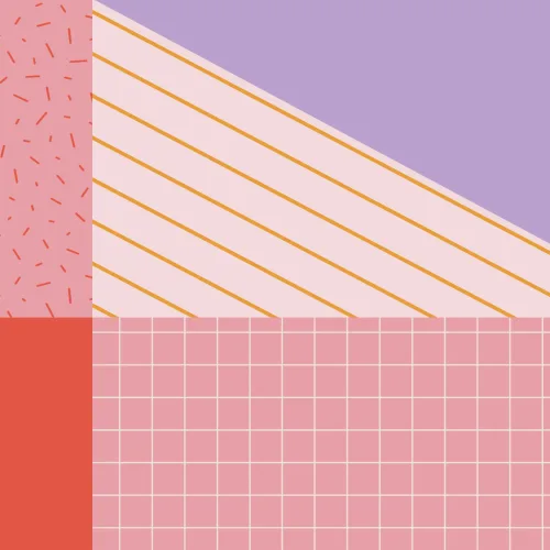 Pastelowa geometryczna tapeta ścienna w stylu Memphis