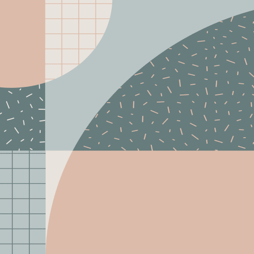 Memphis 80s Pastel Blue & Pink Geometric Wallpaper Mural